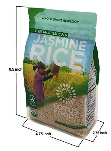 Lotus Foods Lotus Foods Organic Brown Jasmine Rice, 30 Oz(Pack of 6)