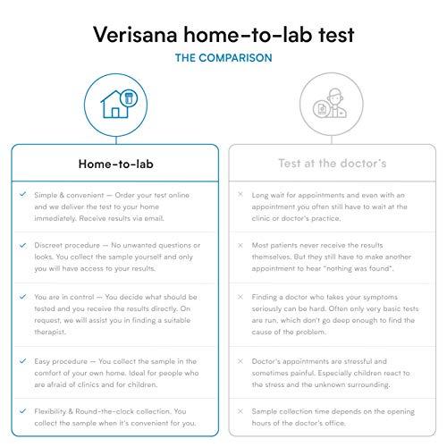 Verisana Leaky Gut Complete Stool Test – Determine Leaky Gut Syndrome, Candida & Gut Flora Imbalances – Measures Secretory IGA & Zonulin