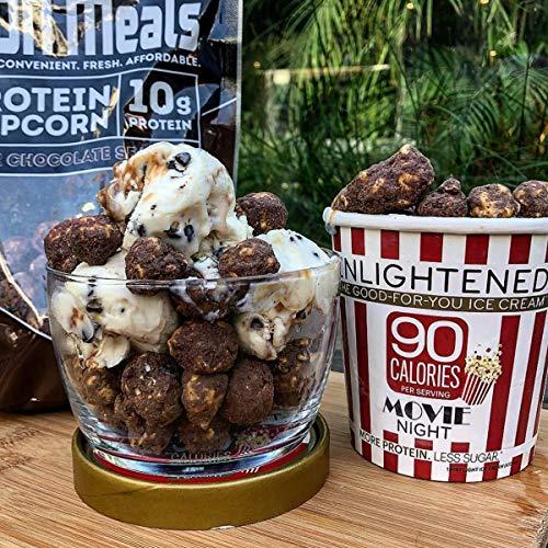 ICON MEALS ICON Meals Protein Popcorn, High Protein Popcorn, All Natural, Air Popped, Zero Added Sugar, 10g Protein, 1 Bag (8.5 oz, Blueberry Cheesecake)