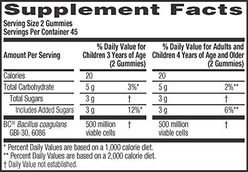 Digestive Advantage Digestive Advantage Probiotic Gummies For Digestive Health, Daily Probiotics For Women & Men, Support For Occasional Bloating, Minor Abdominal Discomfort & Gut Health, 90ct Superfruit