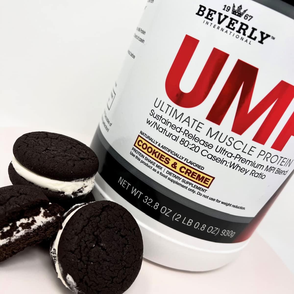 Beverly International Beverly International UMP Protein Powder, Cookies & Cream. Unique Whey-Casein Ratio Builds Lean Muscle. Easy to Digest. No Bloat. (32.8 oz) 2lb .8 oz
