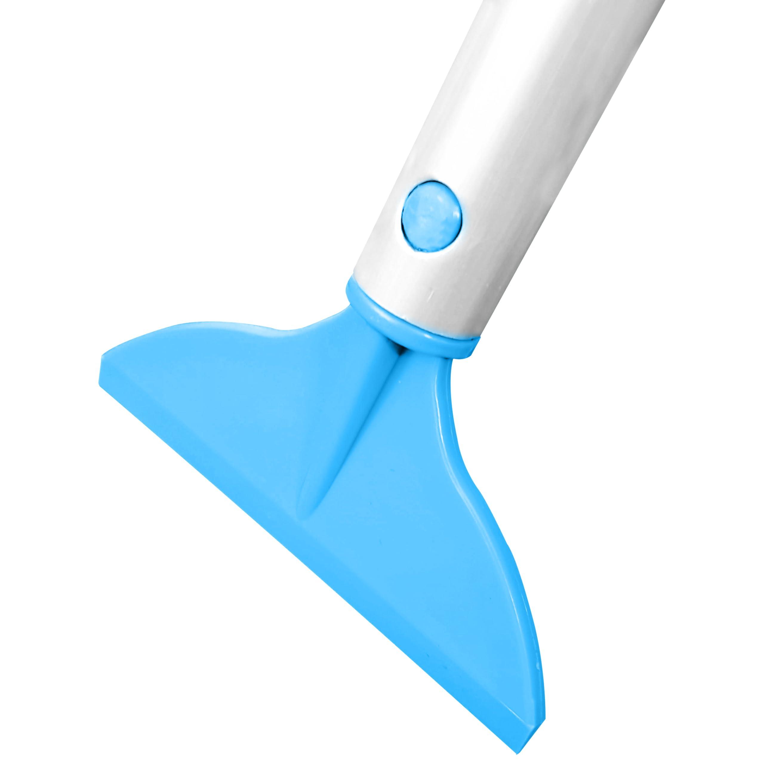 SweepEasy 3-Pack SweepEasy Broom As Seen On Shark Tank - Scrape, Sweep & Go - for Indoor and Outdoor Use, Sweep Easy with Scraper (Green)