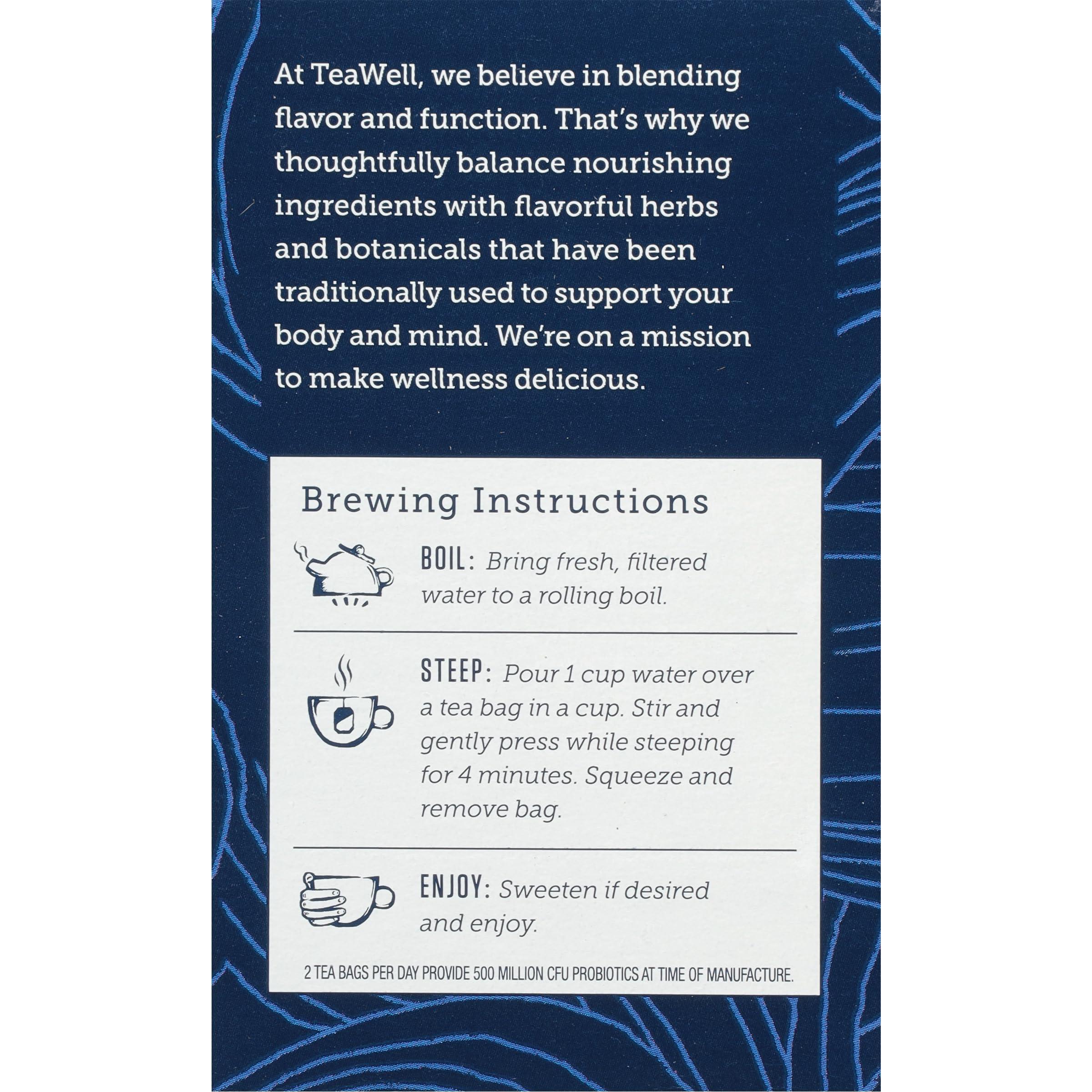 Celestial Seasonings Celestial Seasonings TeaWell Herbal Tea, Gut Health, Organic Cinnamon Oat, 12 Count