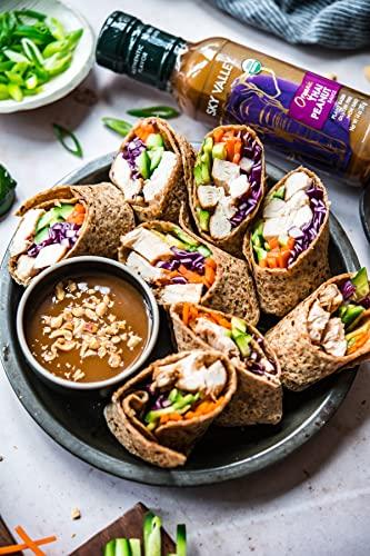 Sky Valley Sky Valley Thai Peanut Sauce - Gluten Free Peanut Sauce, Mild Heat, Authentic Flavor, Organic, Vegan, Non GMO, Gluten Free, Peanut Sauce for Spring Rolls- 14 Oz
