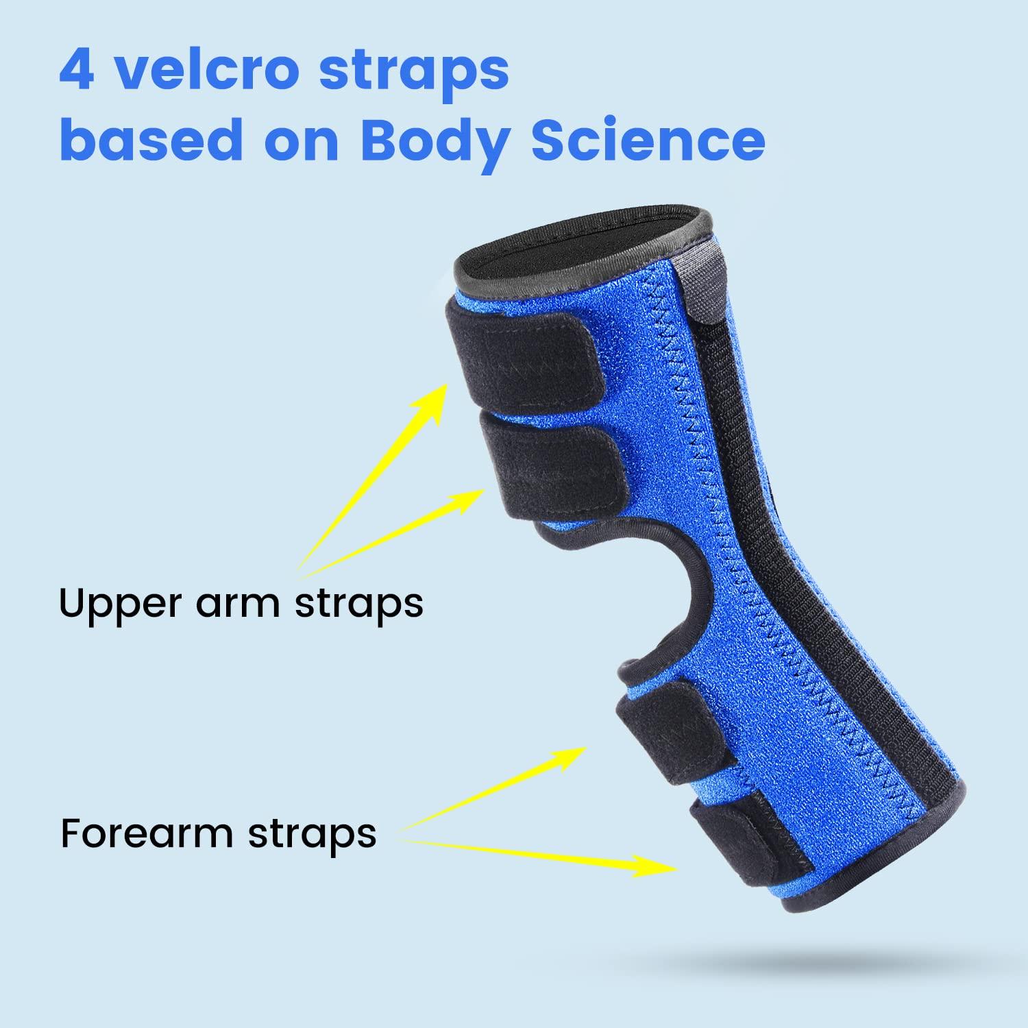 Sylong Elbow Brace, Night and Day Splint for Ulnar Nerve Entrapment for Left and Right, Cubital Tunnel Syndrome Physical Therapy and Recovery, Arm Immobilizer for Sleep and Work, for Woman, Man - L/XL