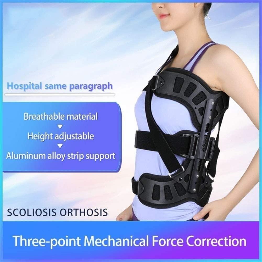 SJHY Posture Corrector Adjustable Scoliosis Posture Corrector Spinal Auxiliary Orthosis for Back Postoperative Recovery Adults Health Care Back Posture (Color : Blue)