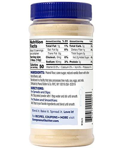 Peanut Butter & Co. Peanut Butter & Co. Vanilla Peanut Powder, Non-GMO Project Verified, Gluten Free, Vegan, 6.5 Ounce (Pack of 6)