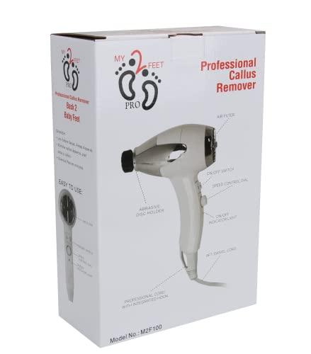 Wide World of Beauty My2Feet Professional Electric Callus Remover+Replacement Disks, White