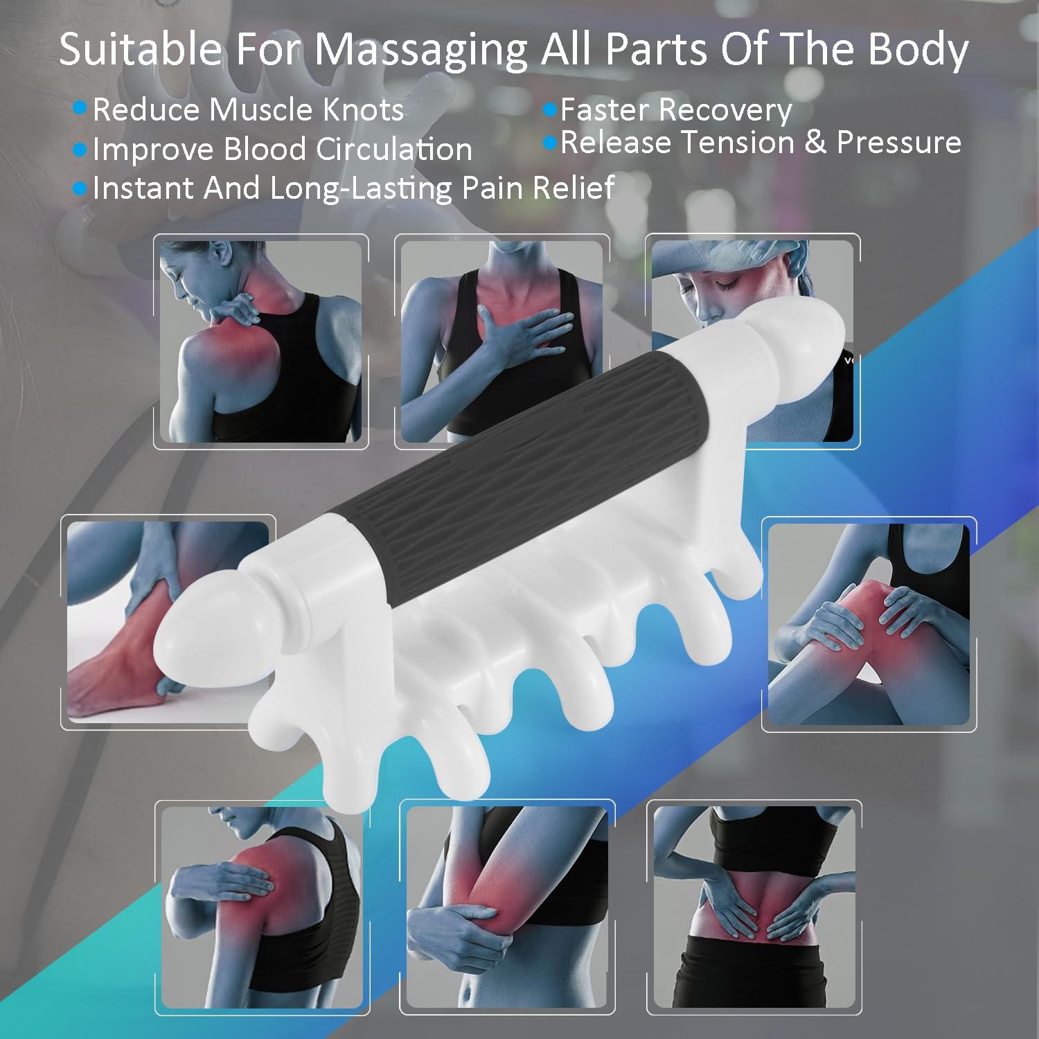 Strict Fascia Massage Tool Myofascial Release Blaster Tools for Anti-Cellulite Skin Soothing Lymphatic Drainage Trigger Point Deep Tissue Neck,Shoulder,Lower Back,Psoas,Thighs,Butt & Full Body(Black)