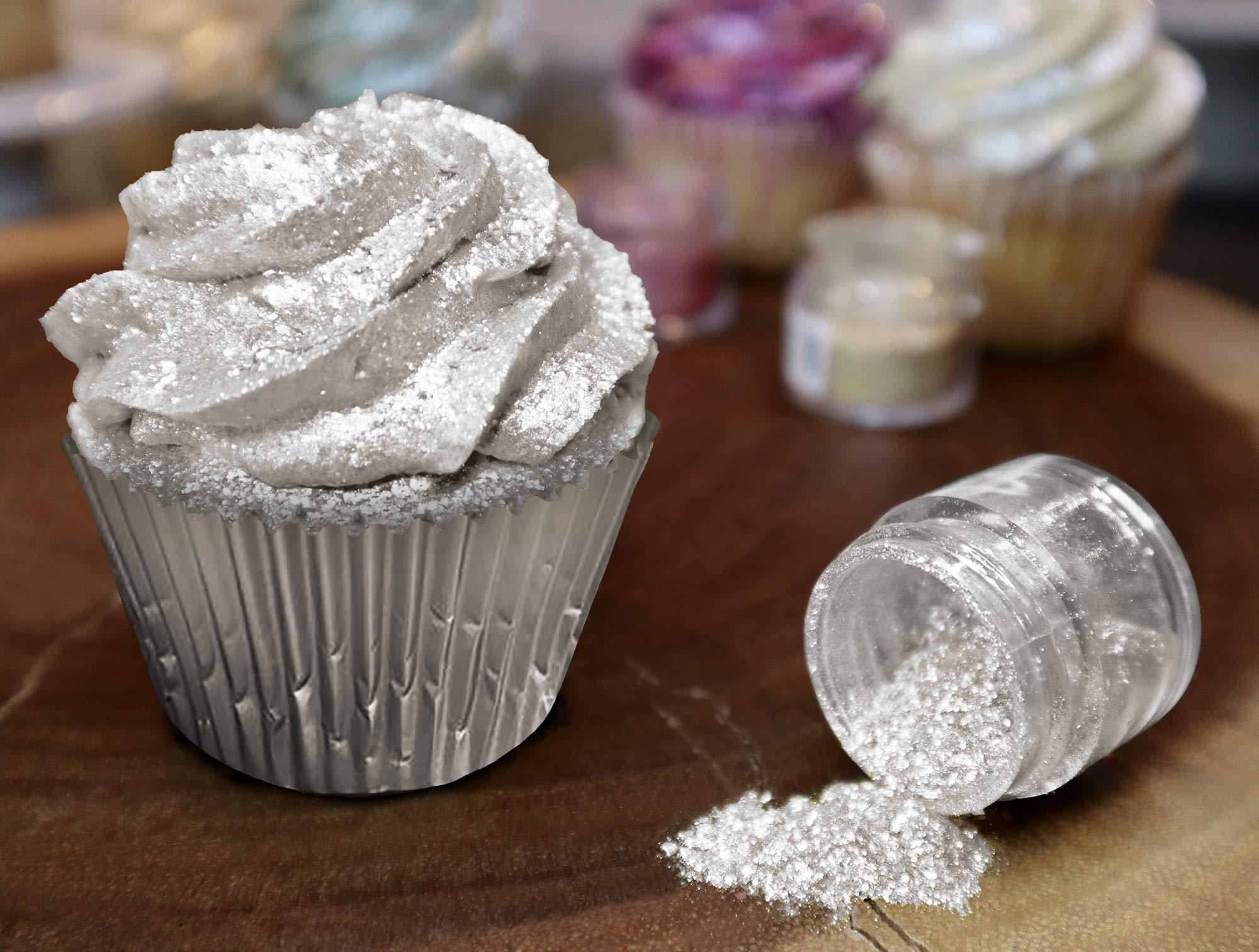 Bakell Bakell - Ivory Tinker Dust (5g, 1x Jar) Edible Glitter for Food, Desserts, and Beverages!