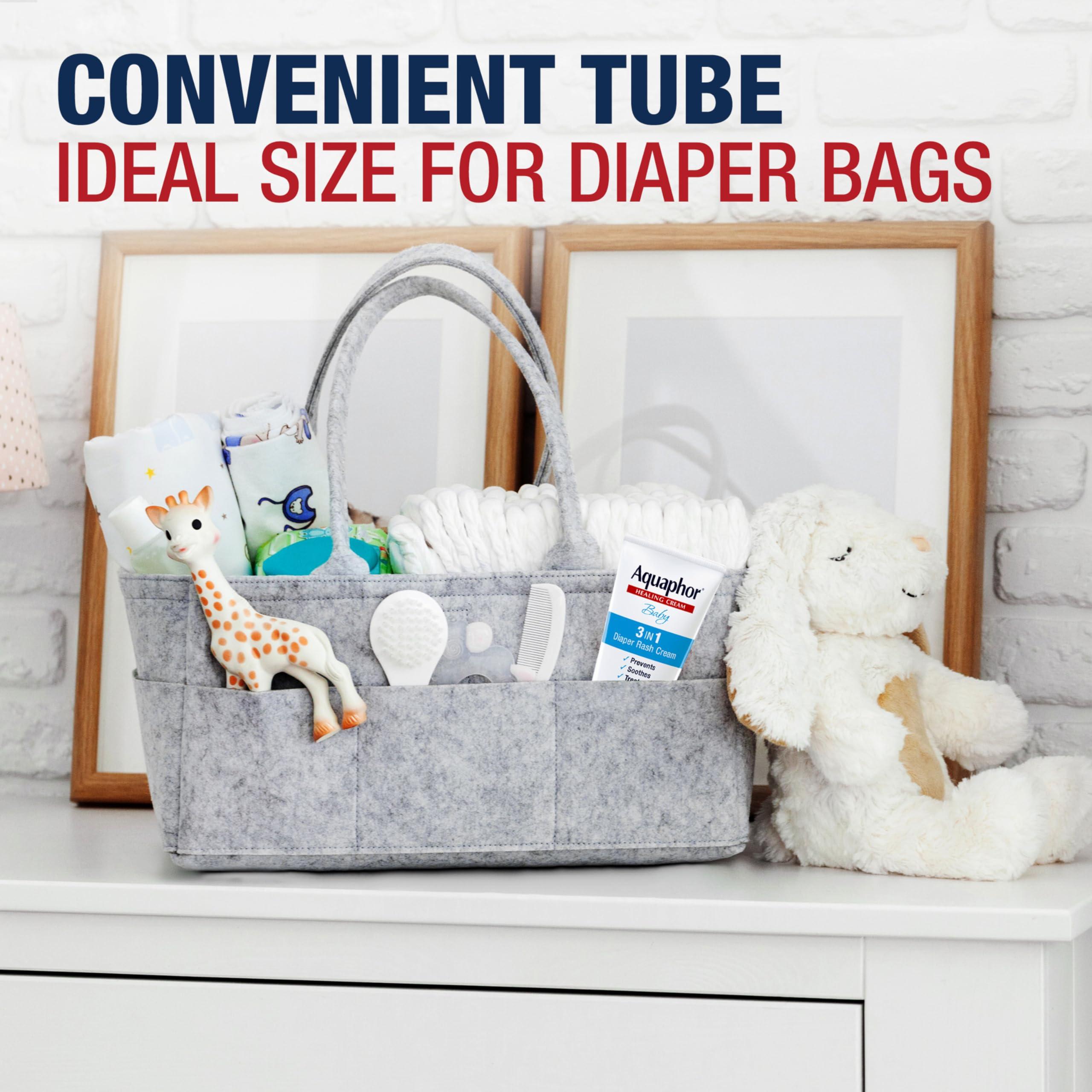 Aquaphor Aquaphor Baby Diaper Rash Cream, 3-in-1 Diaper Rash Relief, 3.5 Oz Tube, (Pack of 3)