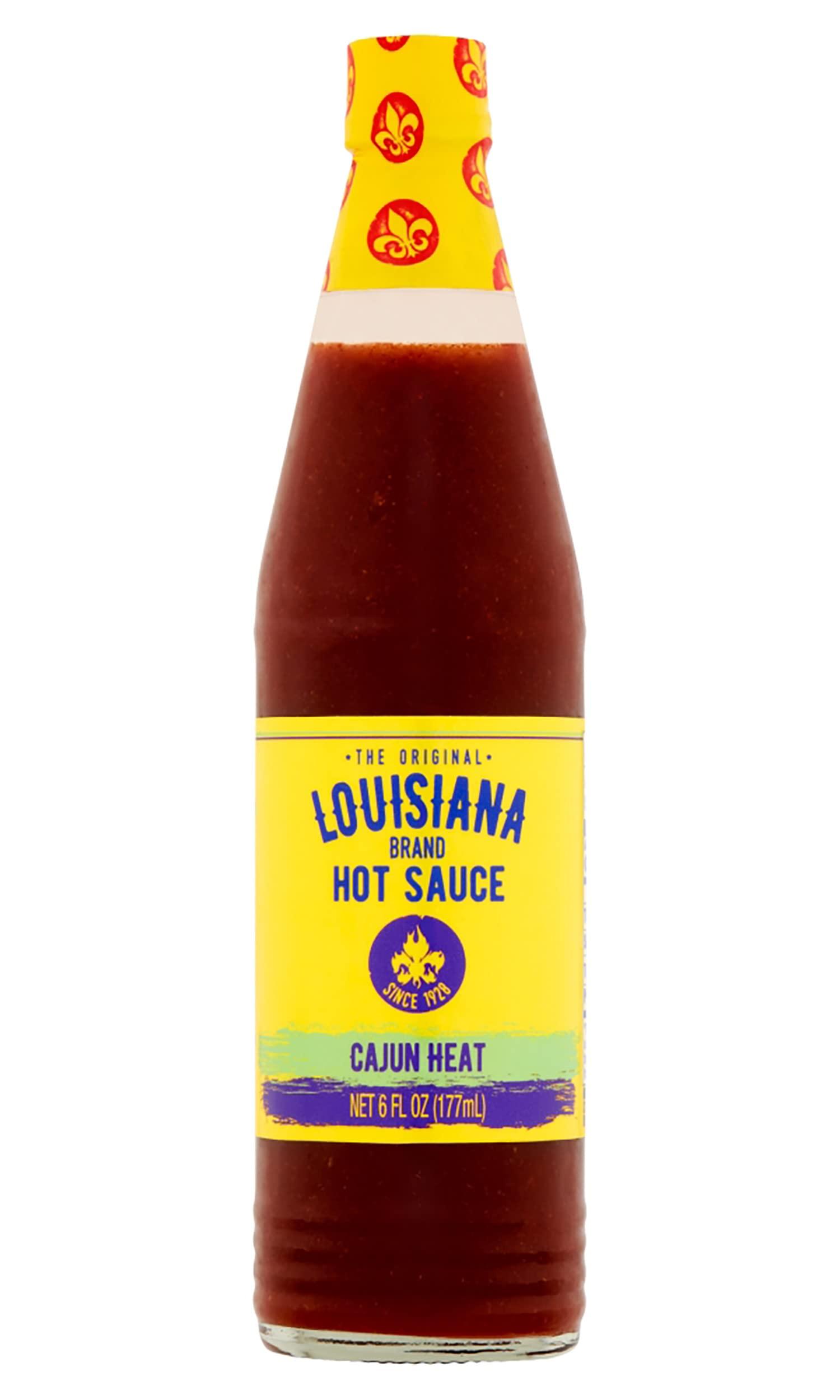 \"LOUISIANA\" Brand Louisiana Brand Hot Sauce, Cajun Heat Hot Sauce, 6 FL OZ Glass Bottle (Pack of 3)