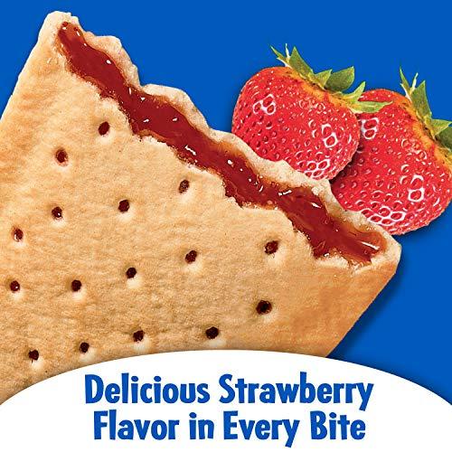 Pop-Tarts Pop-Tarts Breakfast Toaster Pastries, Unfrosted Strawberry Flavored, 14.7 oz (8 Count)