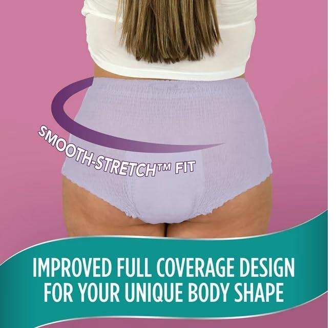 Assurance Generic 2 Packs -Assurance Women\'s Incontinence & Postpartum Underwear, L, Maximum Absorbency (36 Count) - Total 72ct, Large, White