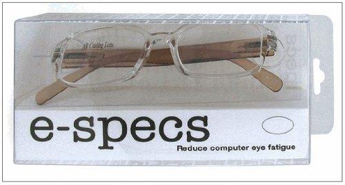 E Specs E Spec Computer Readers 8319 in Crystal / Black - Strength +1.5