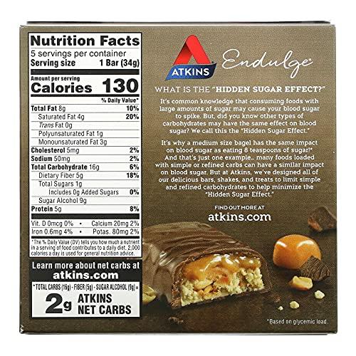 Atkins Atkins Caramel Nut Chew Bar, 5 bars
