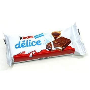 Kinder Kinder Delice Milk Soft Sponge Cake Covered Crisp Chocolate [Pack of 9]