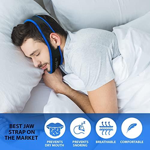 SnoreShield(TM) SnoreShield Anti Snore Chin Strap - The #1 Ranked Snoring Sleep Solution - Natural And Comfortable Instant Snore Stopper - Easy To Use And Adjustable