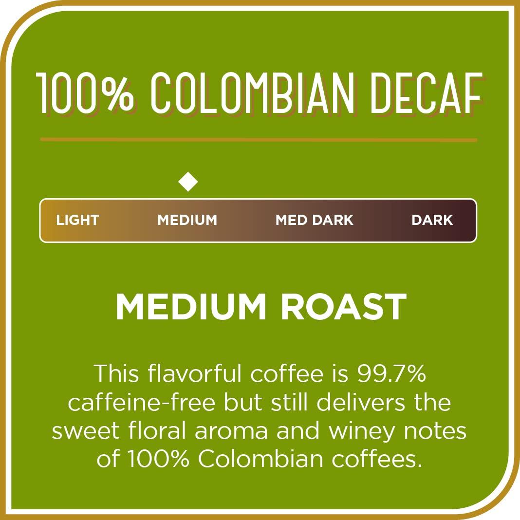 Don Francisco's Don Francisco\'s Premium Decaf Colombia Supremo Ground Coffee: Rich, Aromatic 100% Arabica Beans - Family Crafted Flavored Coffee for a Delightful Morning Brew (12 oz Can)
