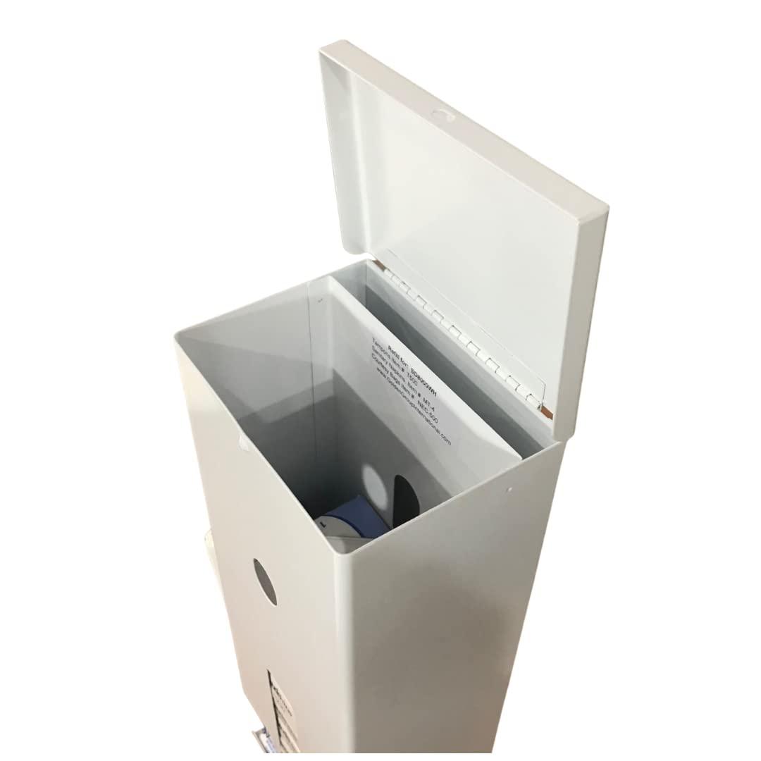 GG Golden Group INTERNATIONAL Sanitary Napkin and Tampon Dispenser Prefilled Free Vending White Metal