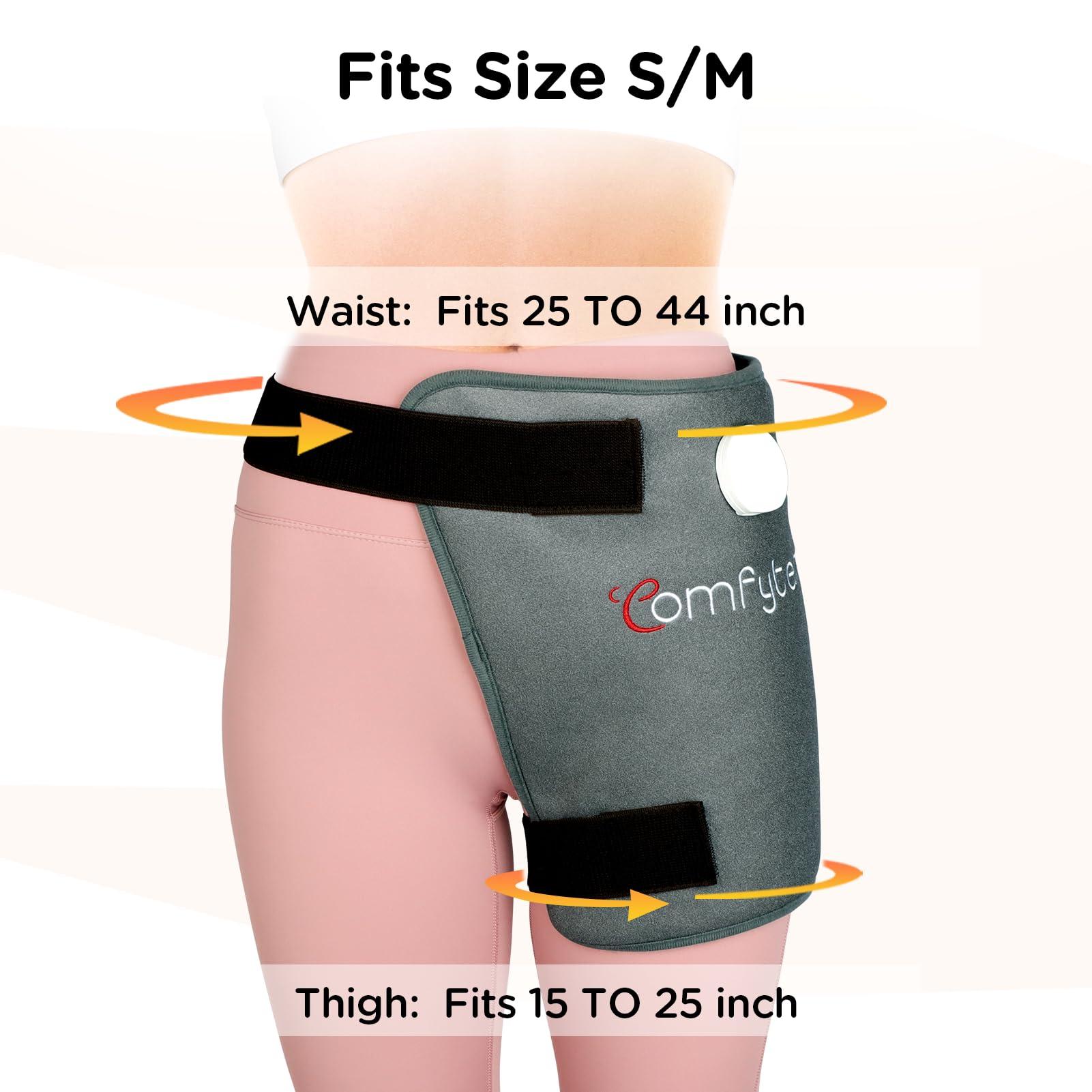 Comfytemp Comfytemp Hip Heating Pad for Hip/Sciatica Pain Relief - FSA HSA Eligible Hip Brace, Birthday Gifts for Mom/Women/Wife/Men, Lower Back/Thigh/Buttock Electric Heat Pad, Hot Physical Therapy(S/M)