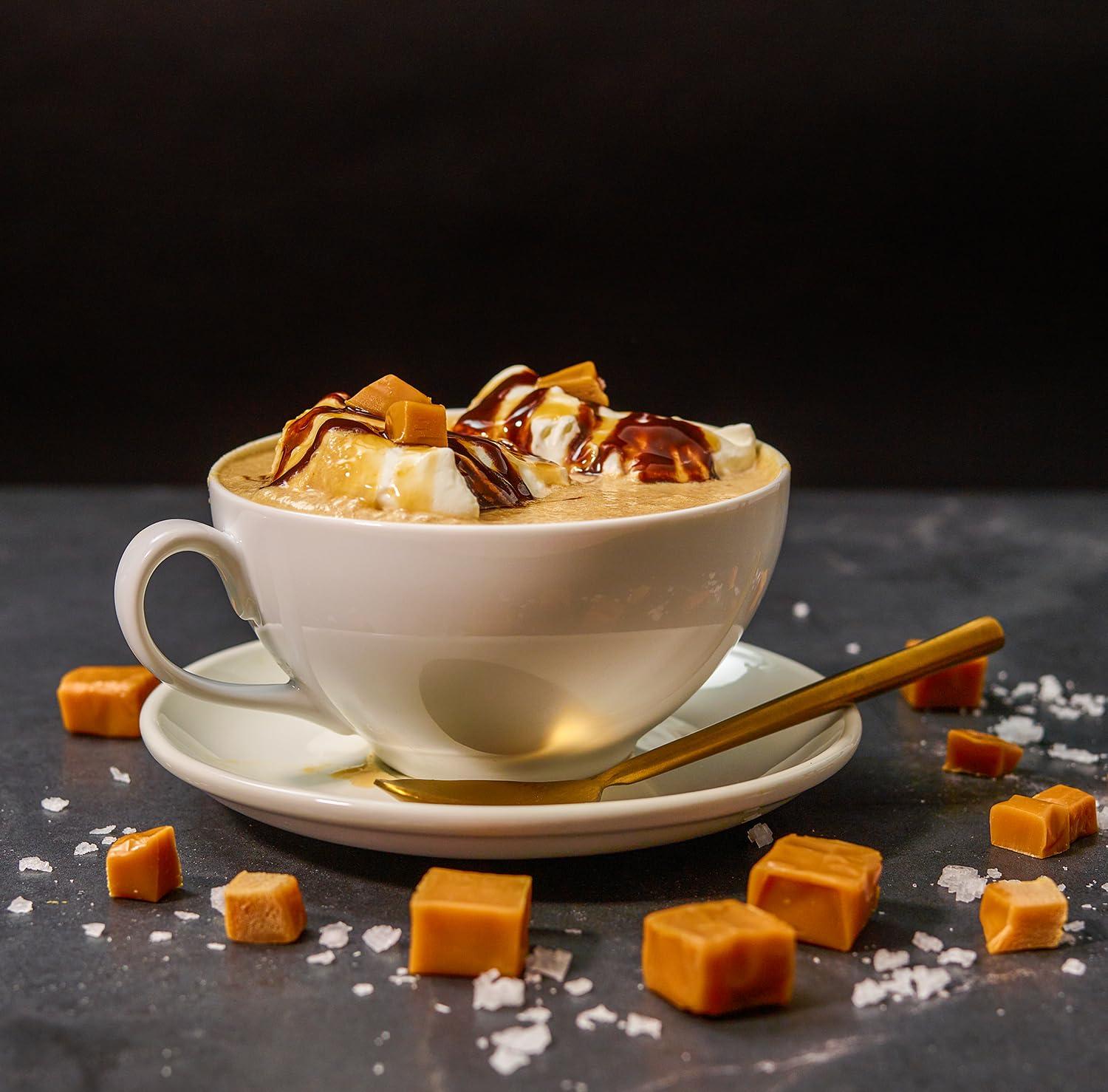 MOCAF NEW MOCAFE Salted Caramel Frappe Mix, Premium Colombian Coffee Base, Create Crave-Worthy Specialty Drinks, 3 lbs. bag