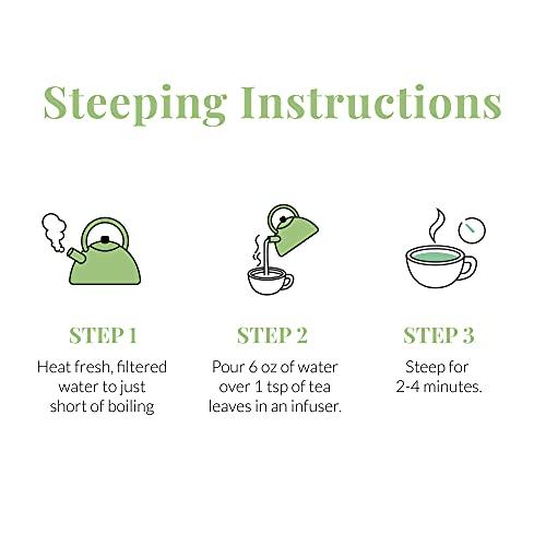 The Republic of Tea The Republic of Tea Jasmine Pearls Full-Leaf Loose Green Tea | 3.0 Ounce Refill Bag | Steeps 50 Cups