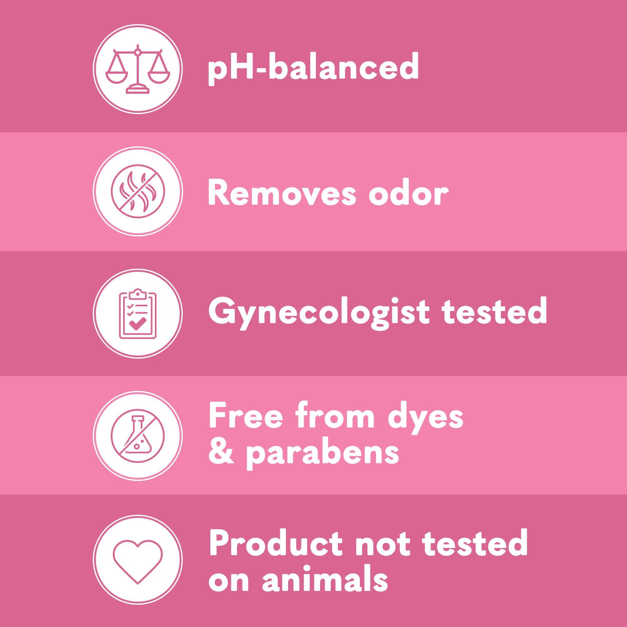 Summer's Eve Summer\'s Eve Simply Sensitive Daily Gentle All Over Feminine Body Wash, Removes Odor, Feminine Wash pH Balanced, Travel Size 3 fl oz, 24 Pack