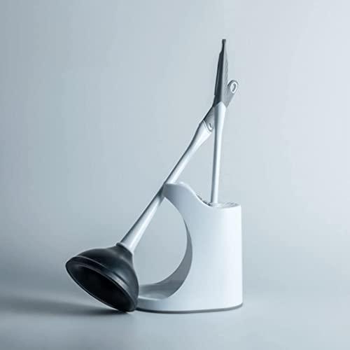 Prylio Toilet Brush Holder Toilet Bowl Brush Toilet Plunger With Brush Combo Set Toilet Plunger And Brush With Holder For Bathroom Cleaning Heavy Duty Plunger Set Toilet Brush with Holder Toilet Brush