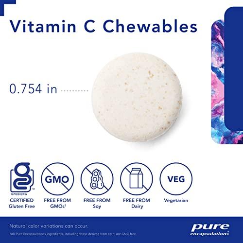 Pure Encapsulations Pure Encapsulations Vitamin C Chewables | Support for Healthy Immune Function and Antioxidant Support* | 60 Chewable Tablets | Natural Orange-Strawberry Flavor