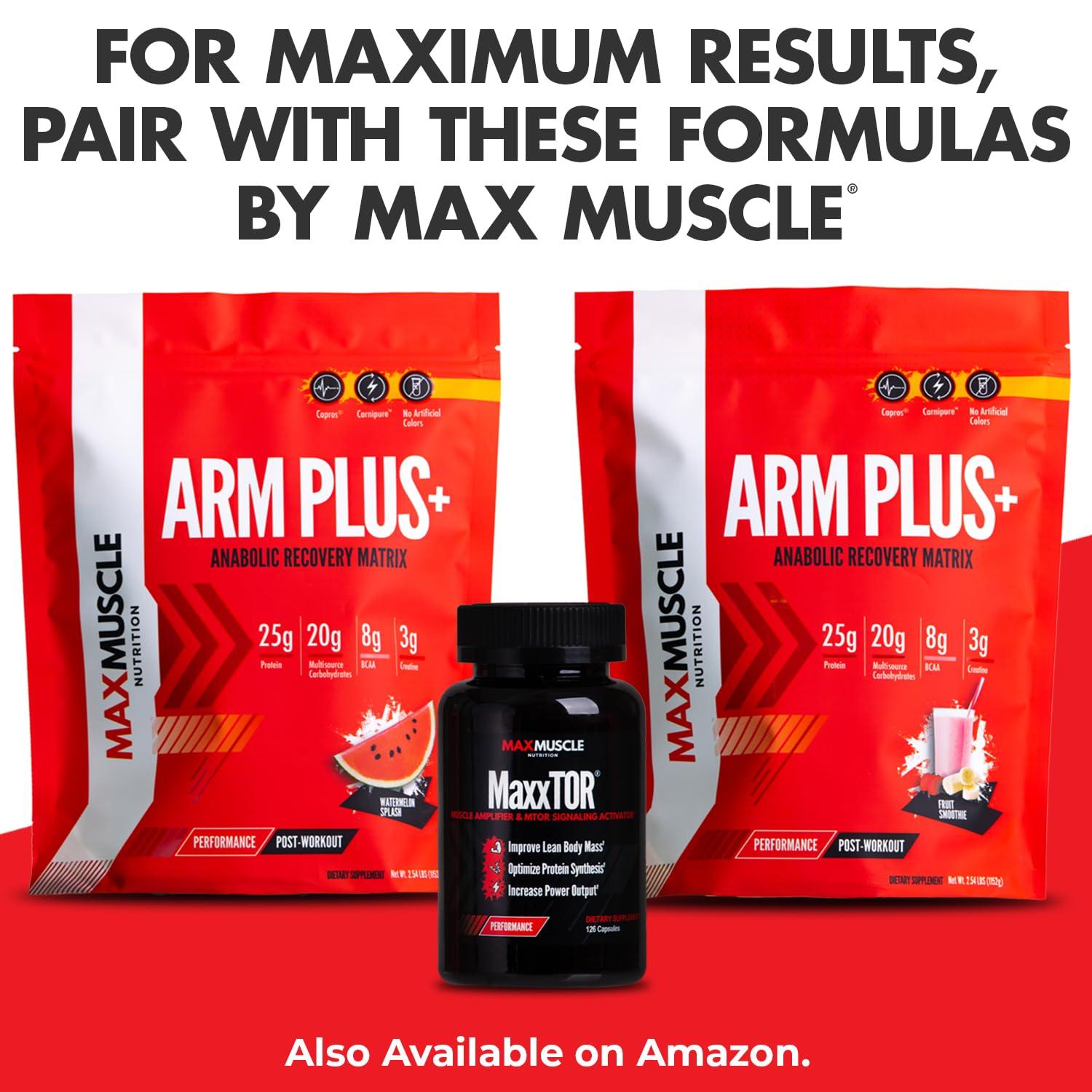 Max Muscle Max Muscle Maxpro Elite Premium Multi-Sourced Protein | Bcaas, Micellar Casein, Cold Filtered Whey Isolate and Concentrate | Promotes Muscle Growth, Strength and Recovery (2lb)