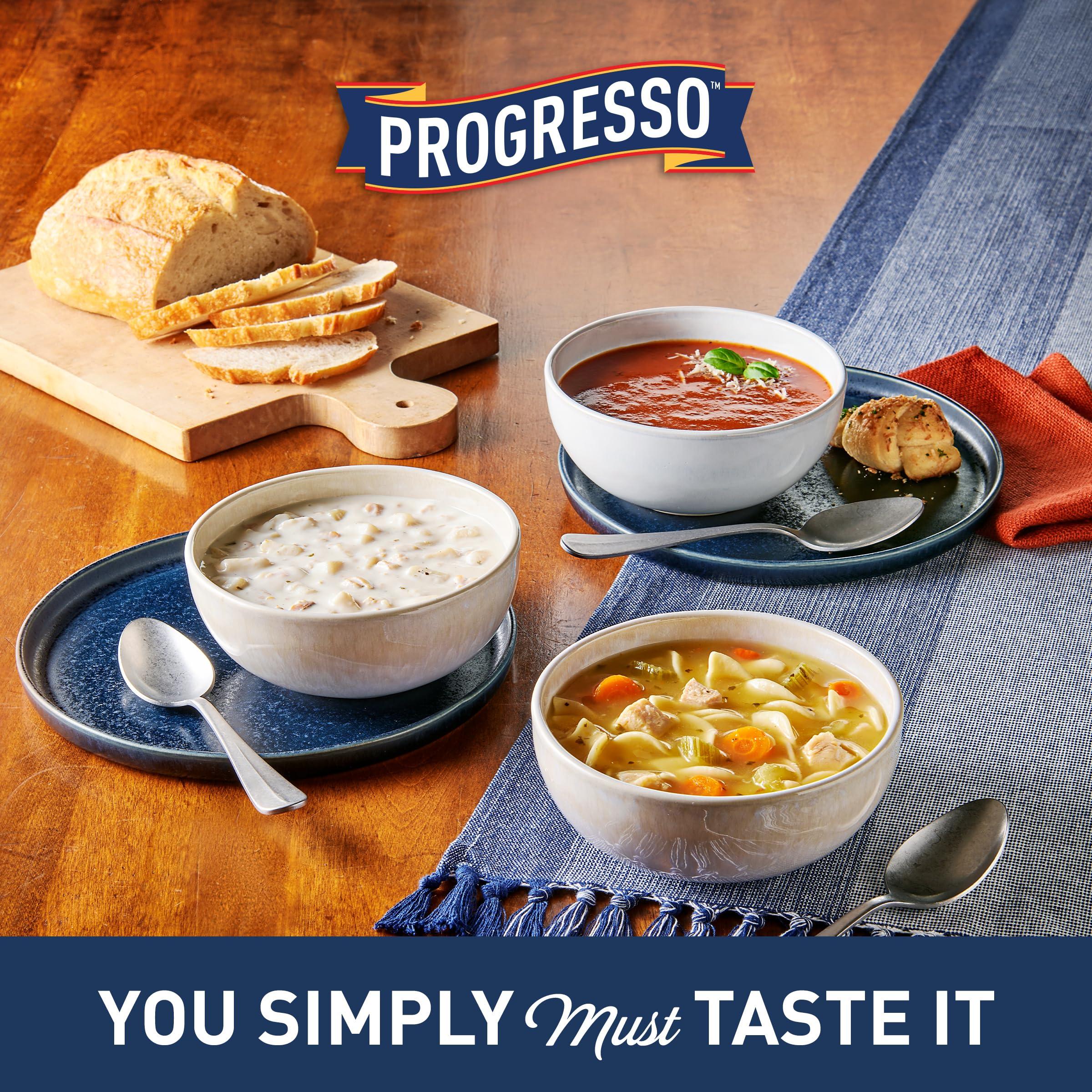 Progresso Progresso Hearty Chicken Pot Pie Style with Dumplings Soup, Rich and Hearty Canned Soup, 18.5 oz (Pack of 12)