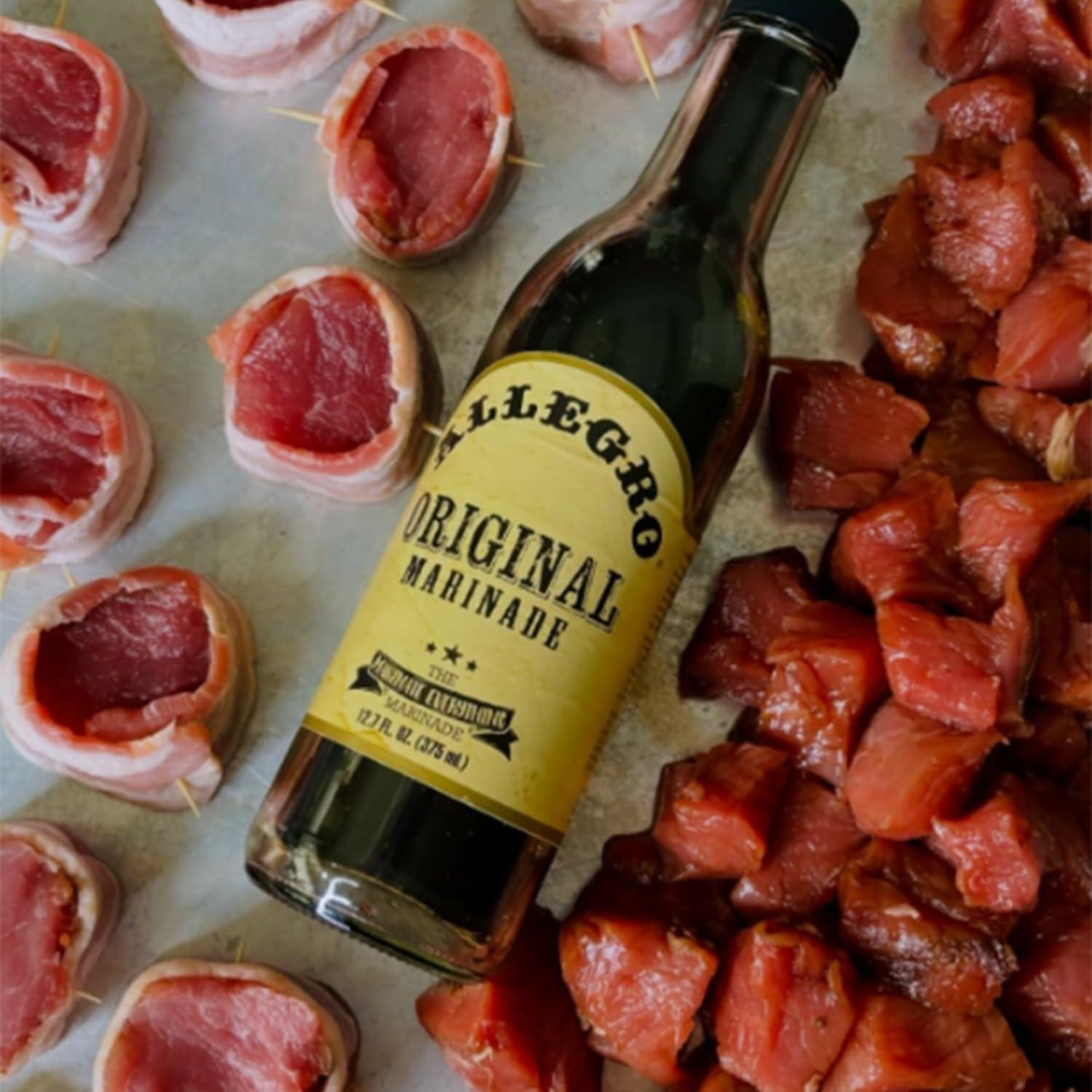 Allegro ALLEGRO - The Marinate Everything Marinades | Perfect Marinades for Meat & Veggies | Marinade for Grilling, Roasting & Cooking | Kosher & Gluten Free | 12.7 Oz (Pack of 3) - Original