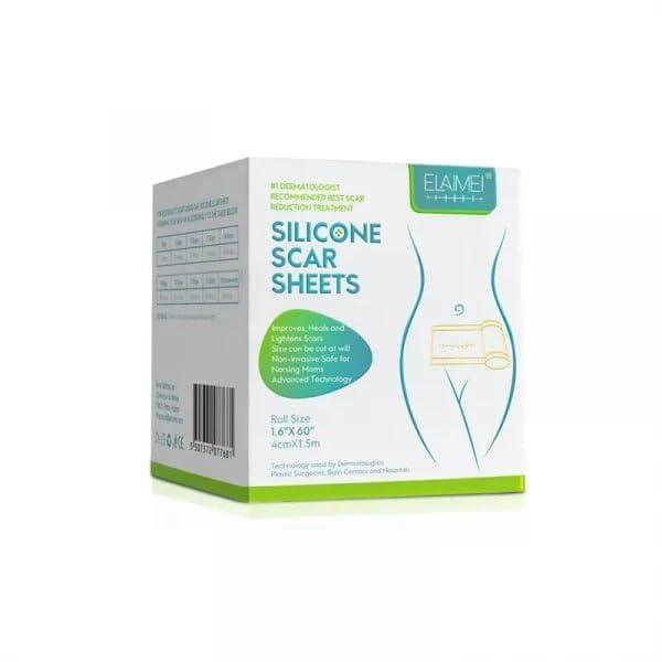 DHAMELIYA DD Silicone Scar Sheets, Silicon Gel Sheets for Scars Transparent Medical Silicone Gel Tape for Scar Removal, Silicone Scar Tape Roll for Hypertrophic Scars and Keloids Caused by Surgery