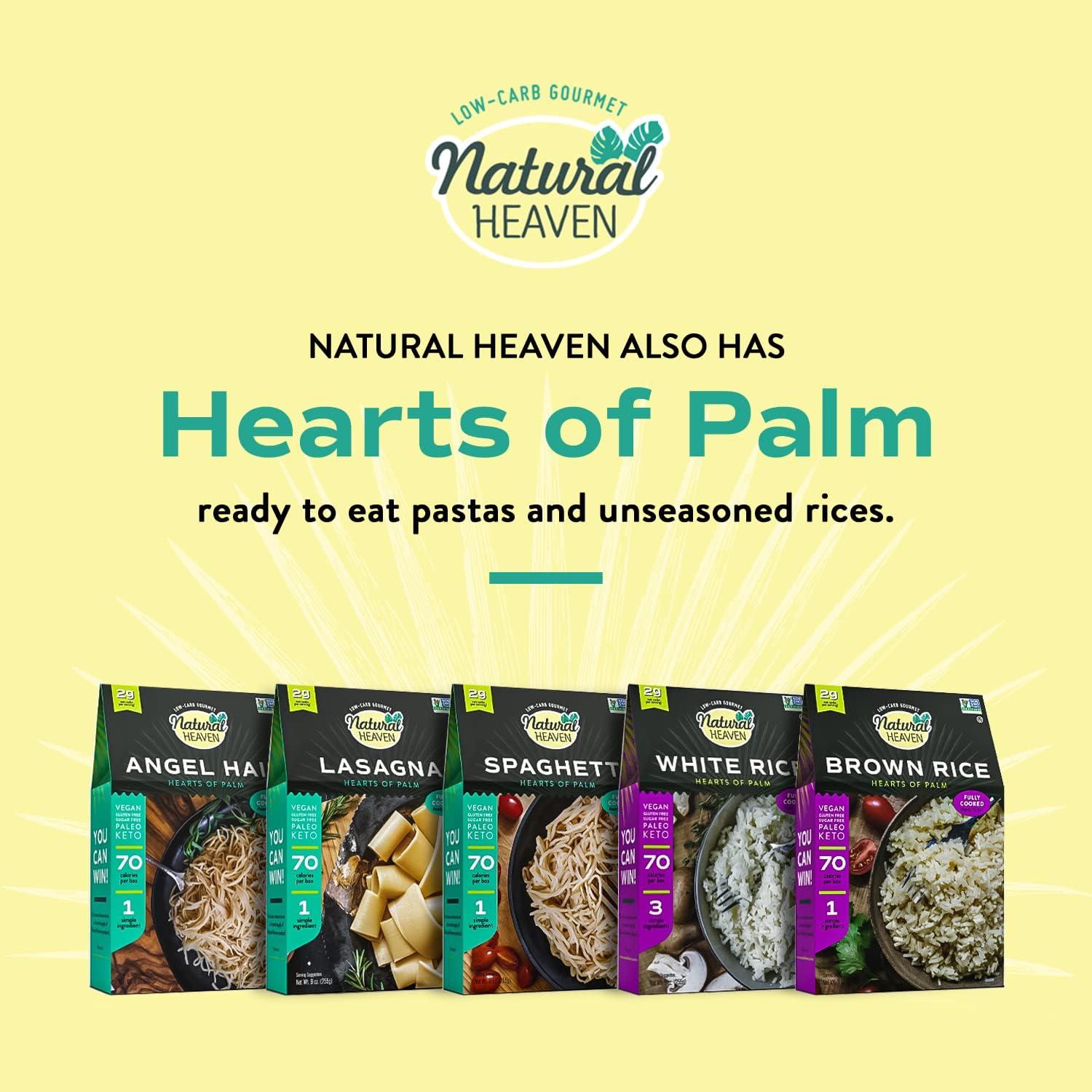 Natural Heaven Natural Heaven Hearts of Palm Asian Keto Food Bowl 6-Pack Prepared Meals, Ready in 60 Seconds, 9 Oz Ea