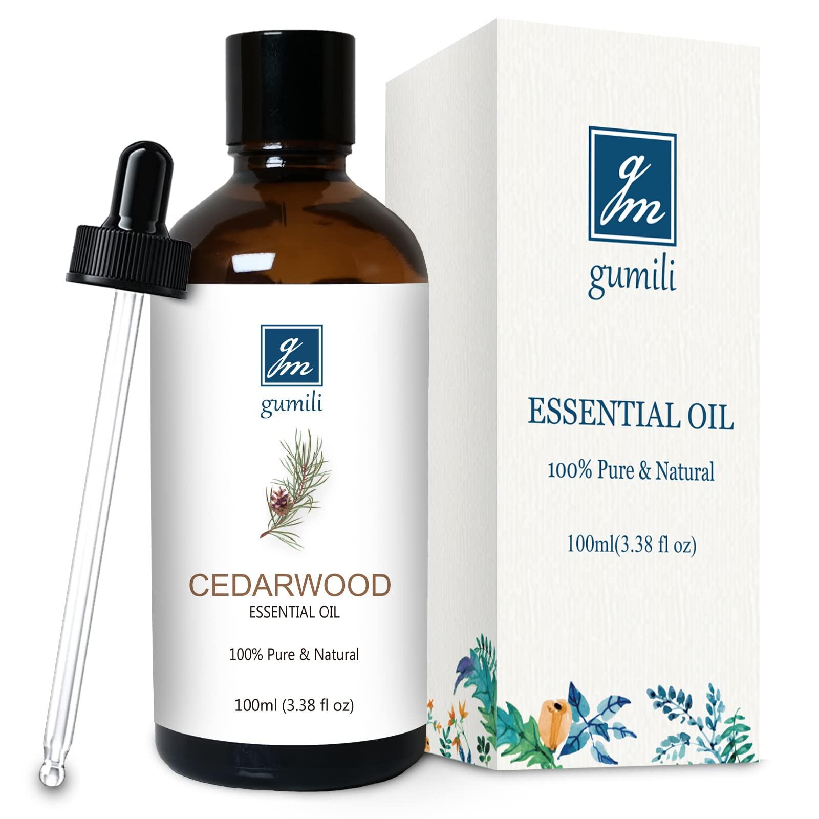 gm gumili GM Gumili Cedarwood Essential Oil for Diffuser Skin Hair Holiday Home Care