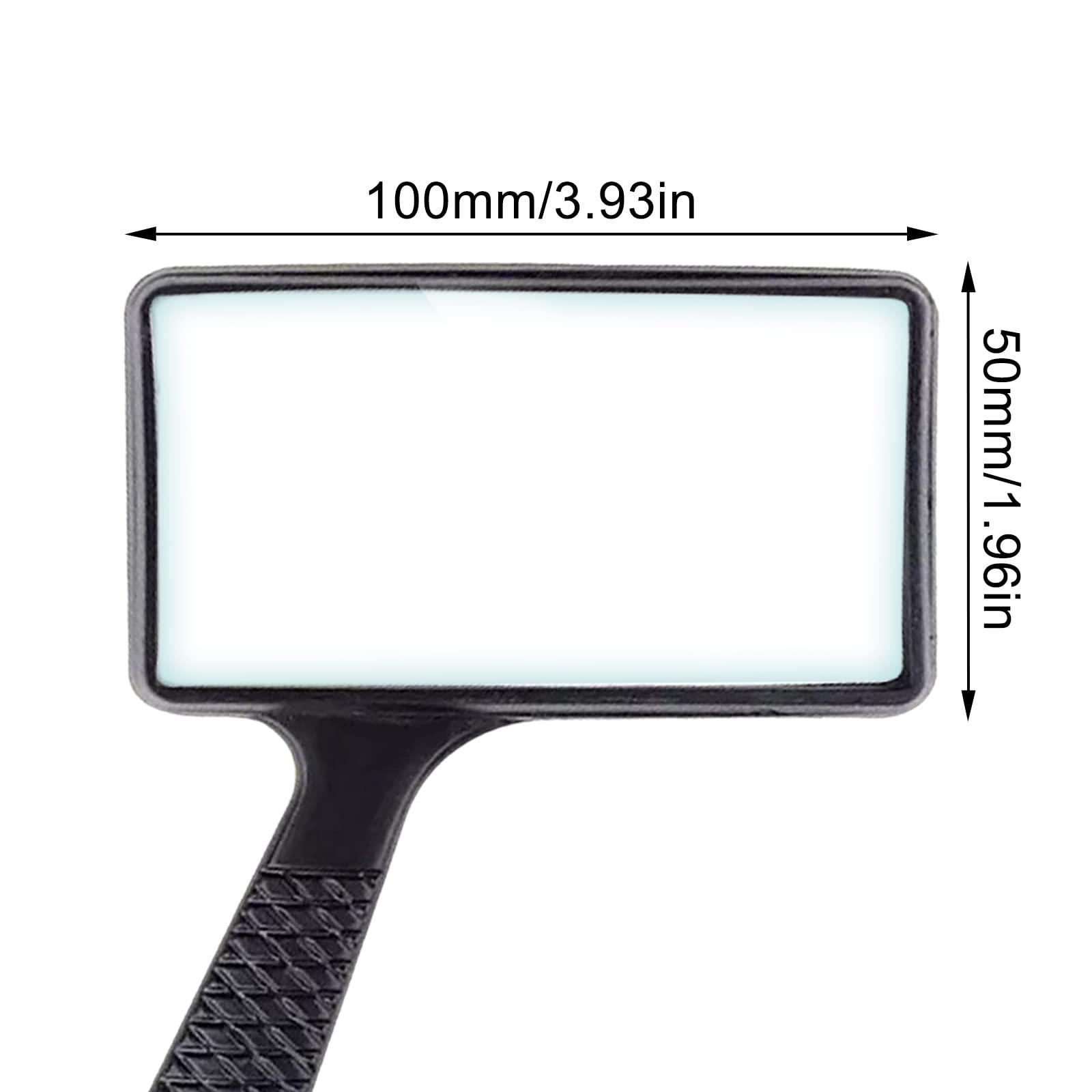 Owlike Owlike 5X Rectangular Magnifier Magnifying Glass Loupe for Reading Repairing Lens