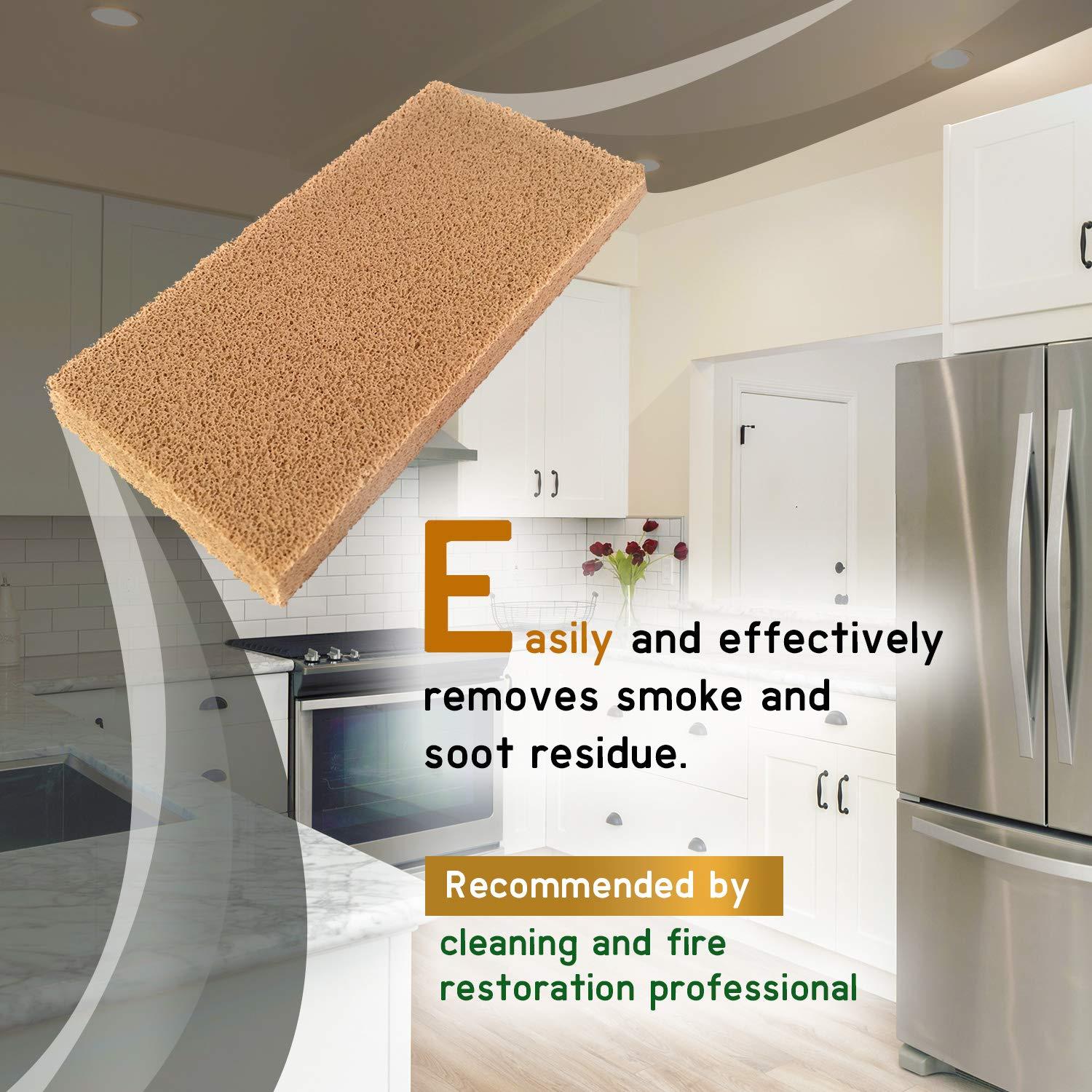 RiverOaks Dry Cleaning Soot Eraser Sponge - (2-Pack) Smoke, Soot, Dust and Dirt Remover