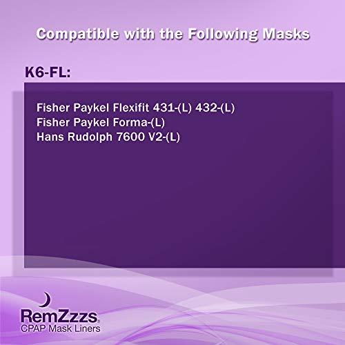 RemZzzs RemZzzs Full Face Cpap Mask Liners (K6-FL) - Reduce Noisy Air Leaks and Painful Blisters - Cpap Supplies and Accessories - Compatible with Fisher Paykel and Hans Rudolph