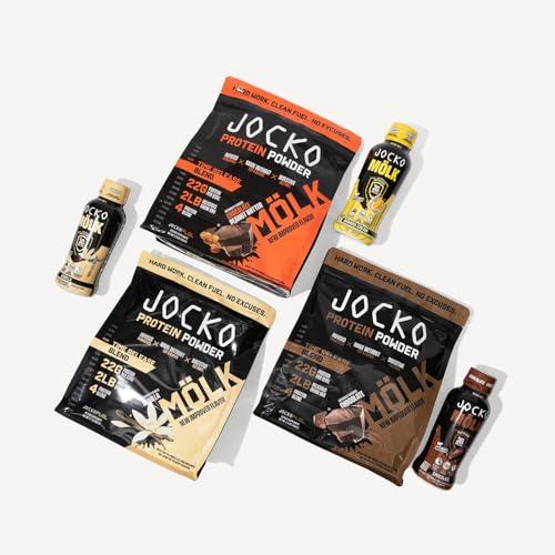 Jocko Fuel Jocko Mlk 30g Grass Fed Protein Shakes No Added Sugar Protein Drinks KETO Friendly - Ready to Drink 12 FL Oz (Pack of 12) Vanilla