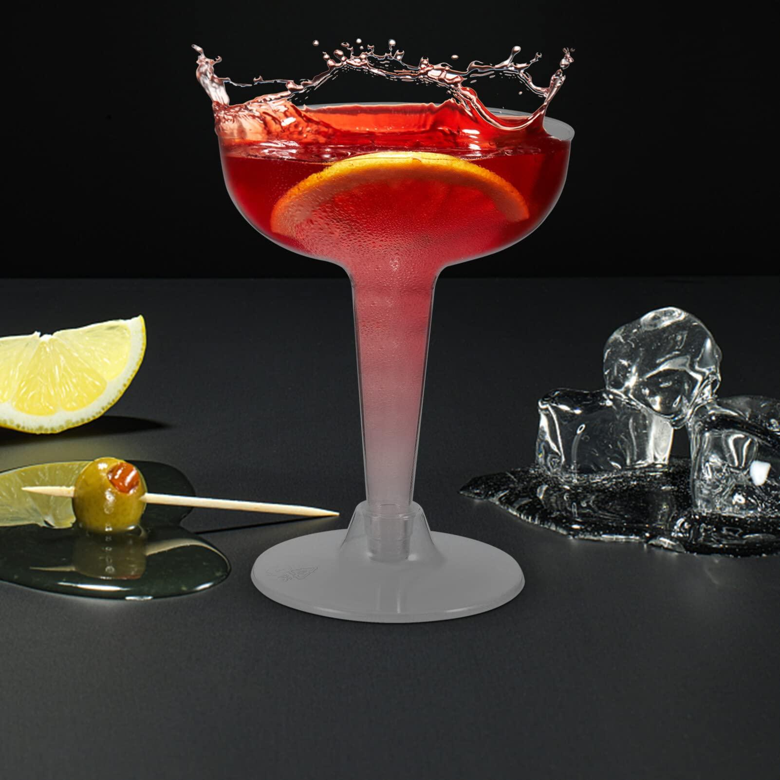 Toddmomy Toddmomy 20pcs Plastic Wine Glass Clear Cocktail Cup Margarita Glasses Cinco De Mayo Party Decorations Parfait Cup Drinking Cup Wine Tasting Cup Wine Cup Delicate Ice Cream Cup