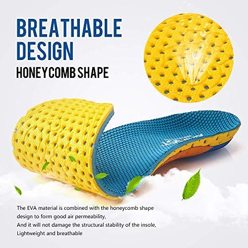 XINIFOOT XINIFOOT 2 Pairs Professional Plantar Fasciitis Shoe Insoles Running Insoles High Elastic Cushioning Inserts for Foot Relief, Shock Absorption Breathable Sports Feet Insoles for Women