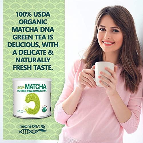 MATCHA DNA MATCHA DNA Certified Organic Matcha Green Tea Powder (8 oz TIN CAN)