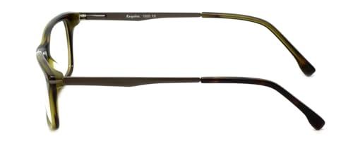 Calabria Calabria Esq 1500 Rectangular Reading Glasses +7.00 Olive Green Tortoise Havana Men Women