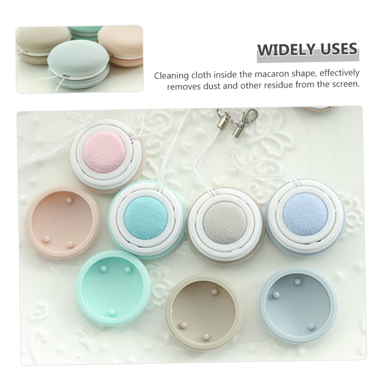 UKCOCO UKCOCO 4pcs Screen Cleaner Macaron Cleaning Wipe Clean Wipes Cloth Eye Cleaning Wipes for Glasses Mobile Wiper Glass Screen Handbag Lens