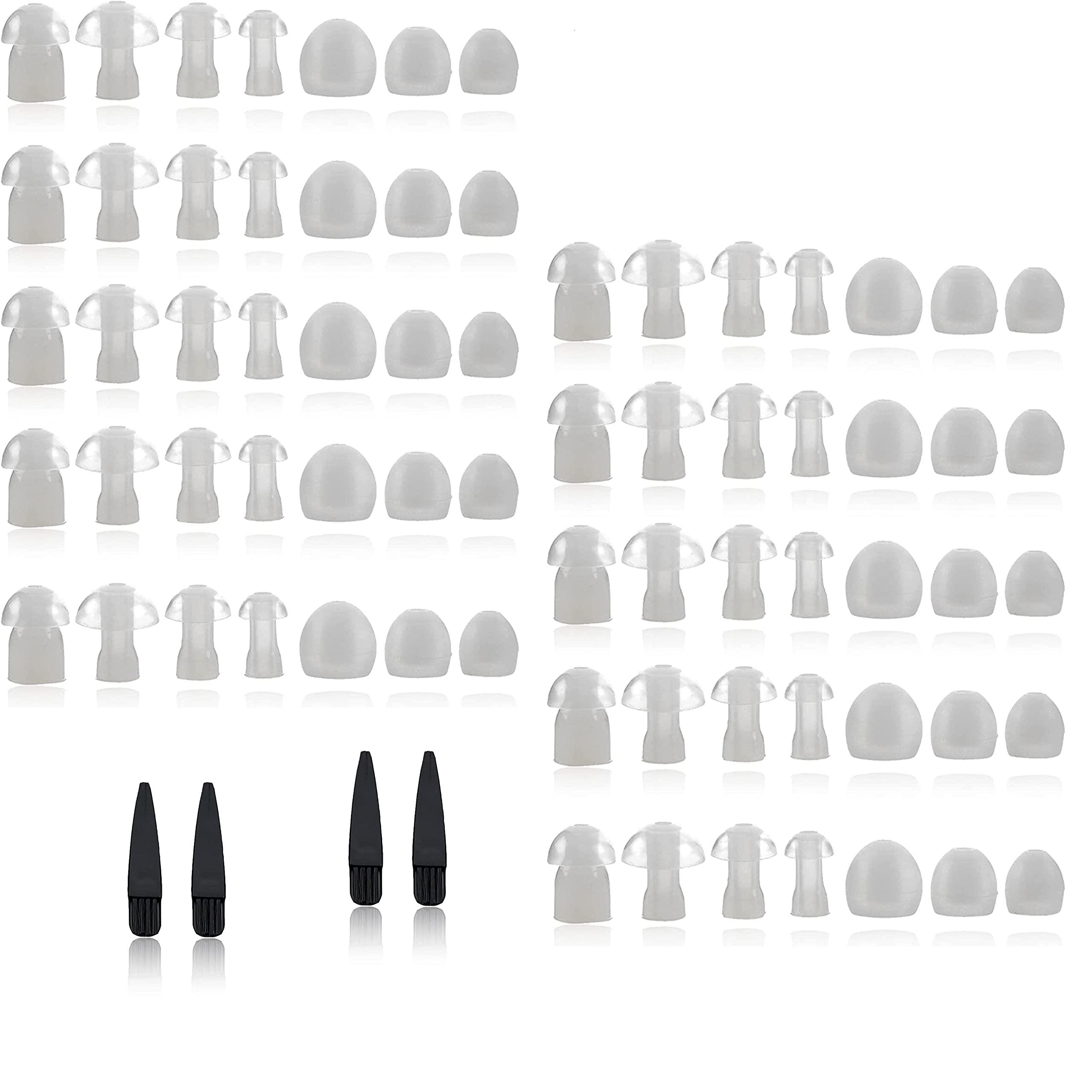 MEDca Hearing Aid Domes - Universal Domes for Hearing Aids - Sizes Small, Medium, Large & X-Large Earbud Replacements and BTE Hearing Sound Amplifiers, 2 Pack