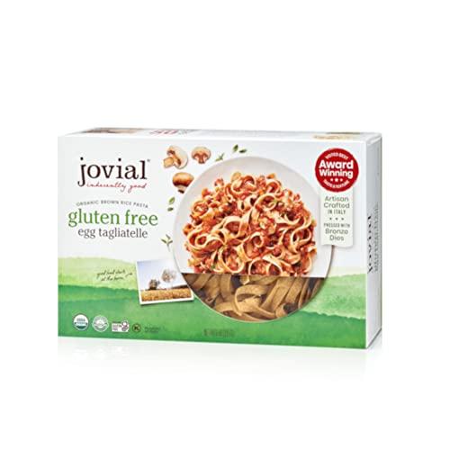 Jovial Jovial Whole Grain Brown Rice Egg Tagliatelle Pasta - Pasta Tagliatelle, Tagliatelle Pasta, Whole Grain Pasta, Organic Pasta, Gluten Free, Dairy Free, Brown Rice Pasta, Made in Italy - 9 Oz, 2 Pack
