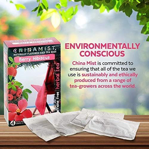 China Mist Iced Tea China Mist Iced Tea Berry Hibiscus Herbal Tea Infusion Refreshing and Delicious Each Tea Bag Yields 1/2 Gallon 4 bags.