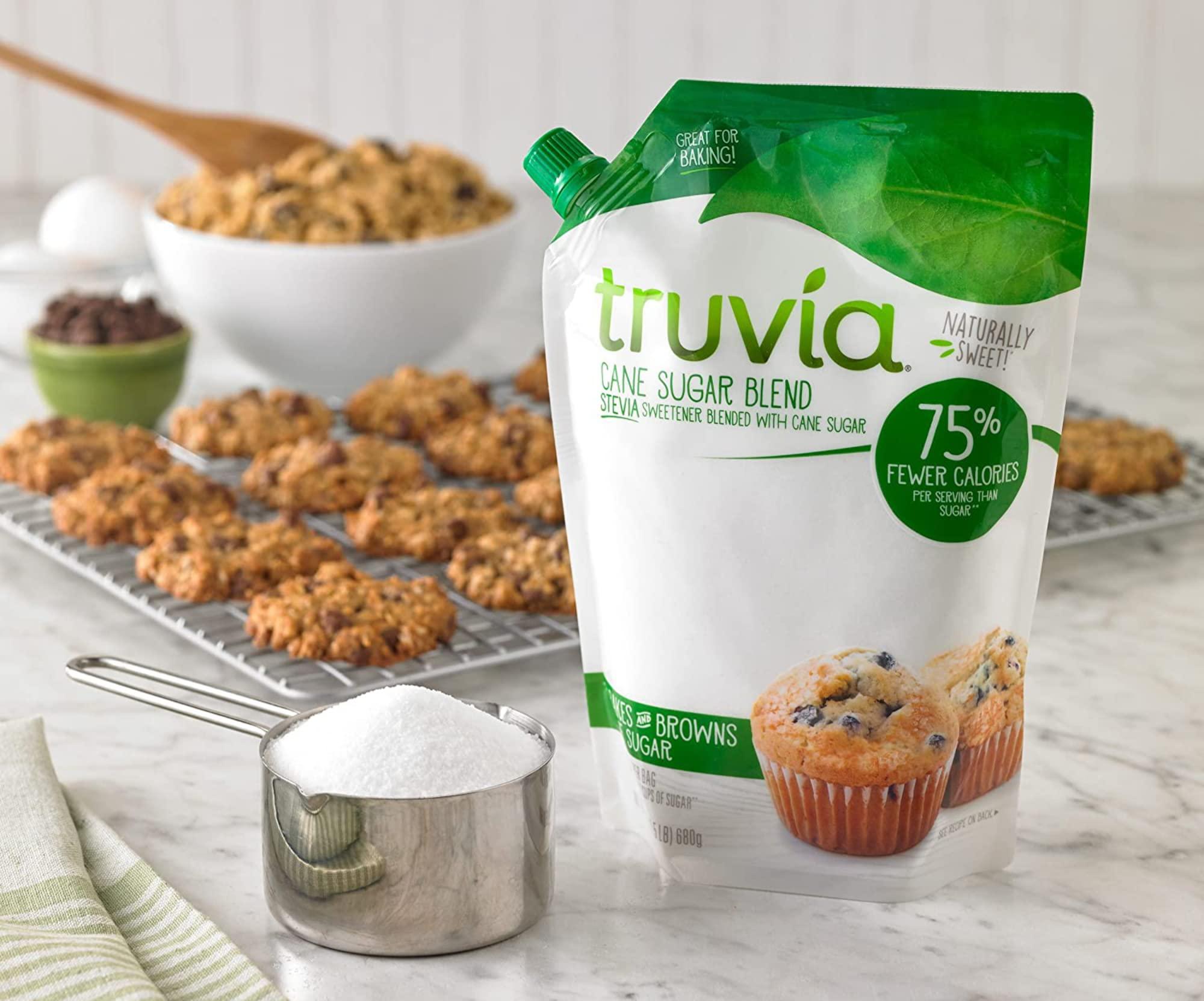 Truvia Truvia Sweetener Baking Blend, Now Called \"Cane Sugar Blend\" 2 Pack, 1.5 LBS each