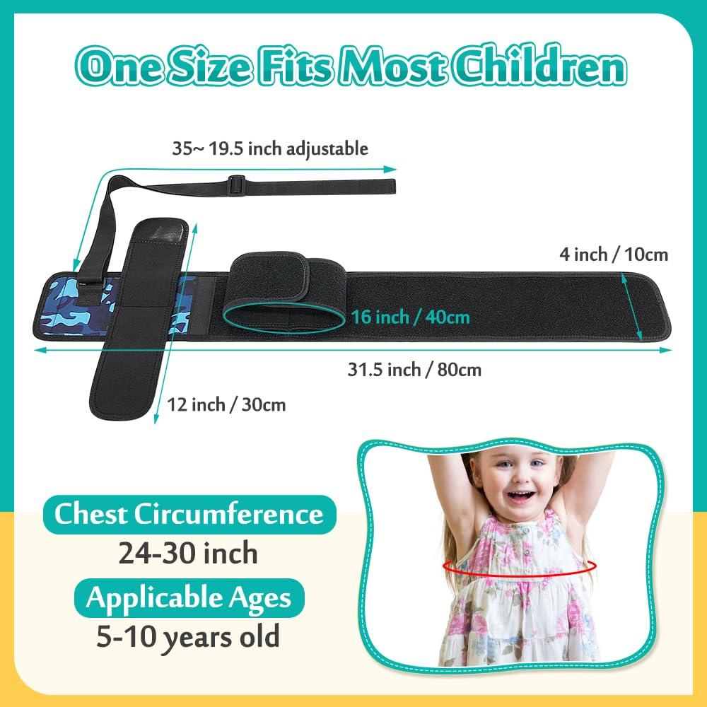 Mybow Mybow Kids Shoulder Immobilizer Sling | Child Arm Sling with Waist Strap for Broken Collarbone Clavicle & Shoulder Injury Arm Holder, Rotator Cuff Surgery Sling for Toddler Support Brace